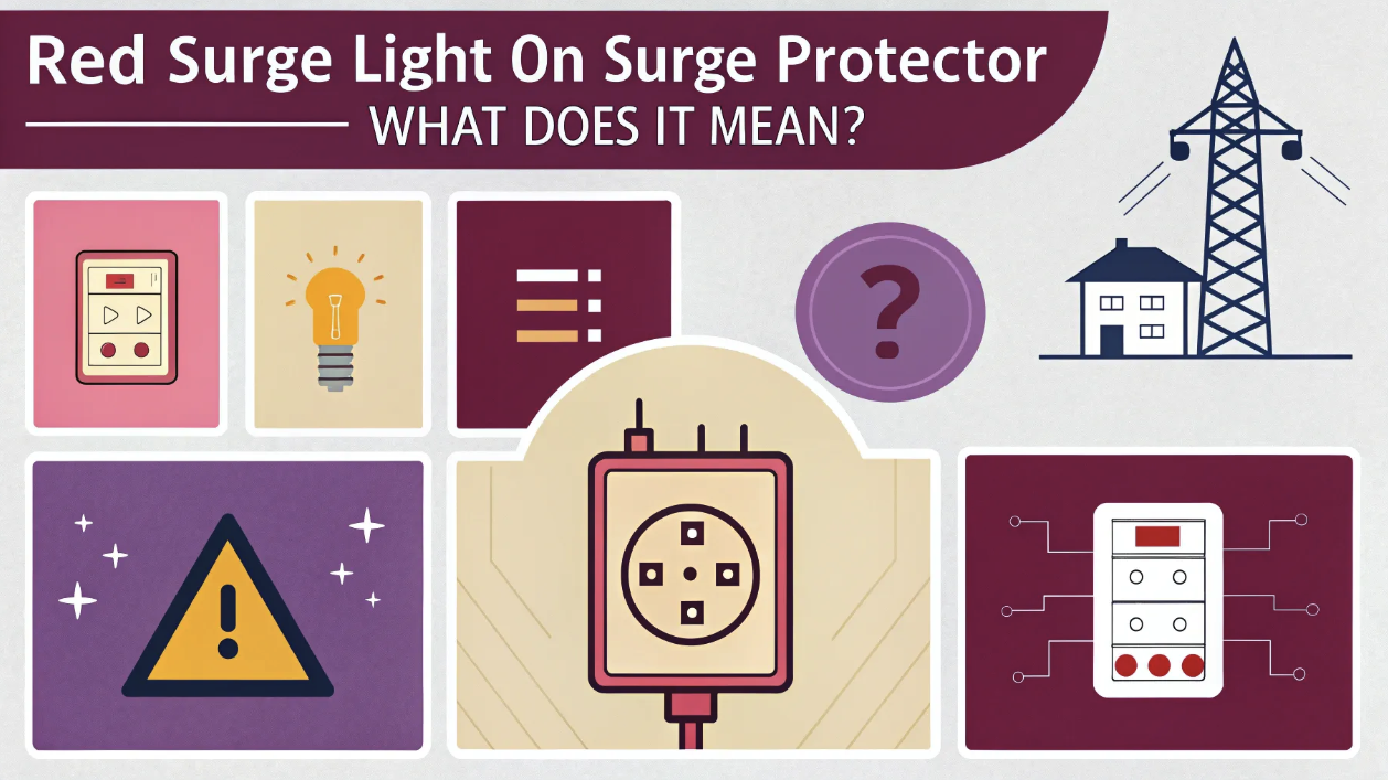 What Red Surge Light on Surge Protector Means