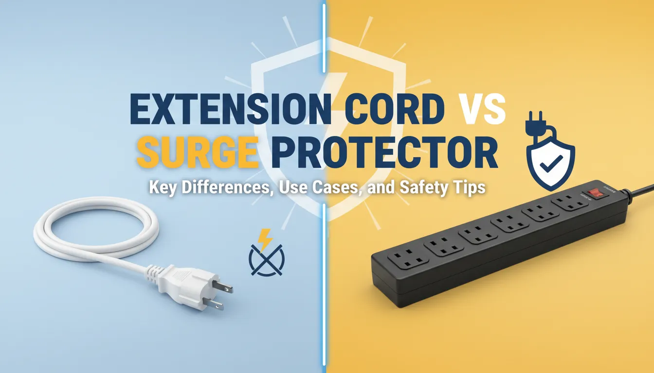 Extension Cord vs Surge Protector- Key Differences