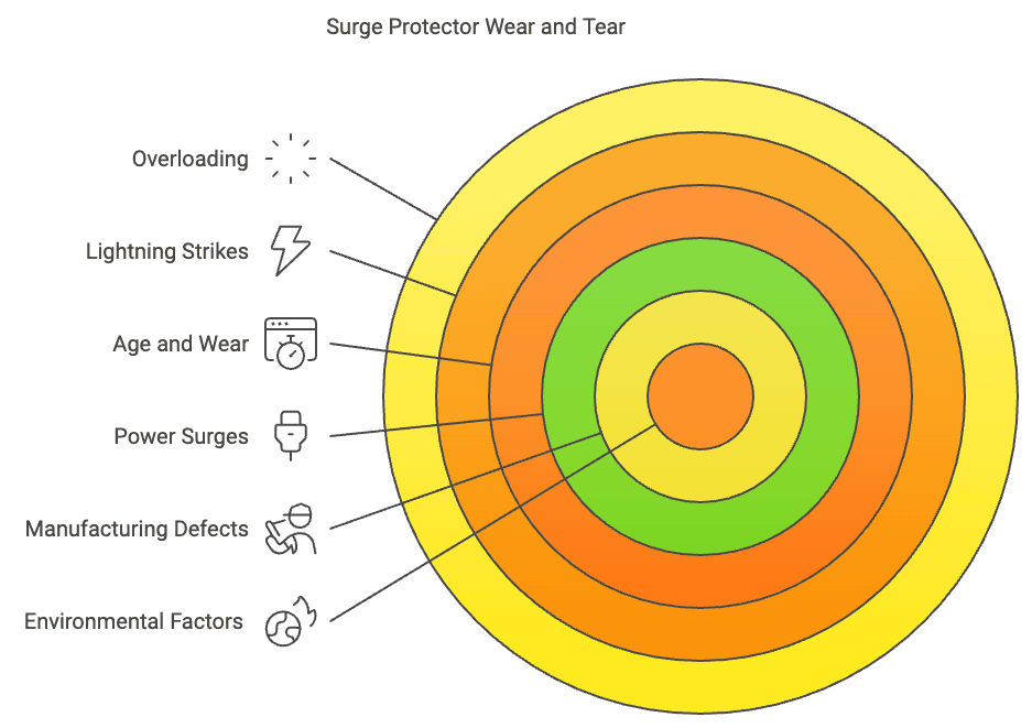 Infographic - why do surge protectors wear out