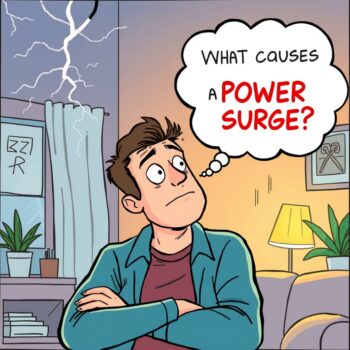 what causes a power surge