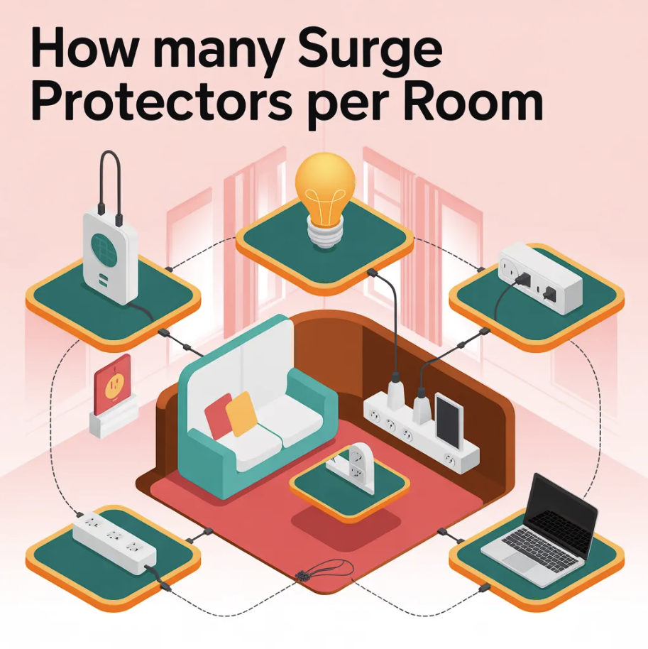 how many surge protectors per room