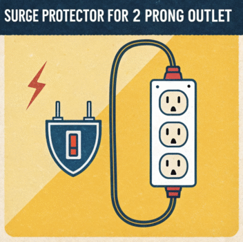 surge protector for two prong outlet