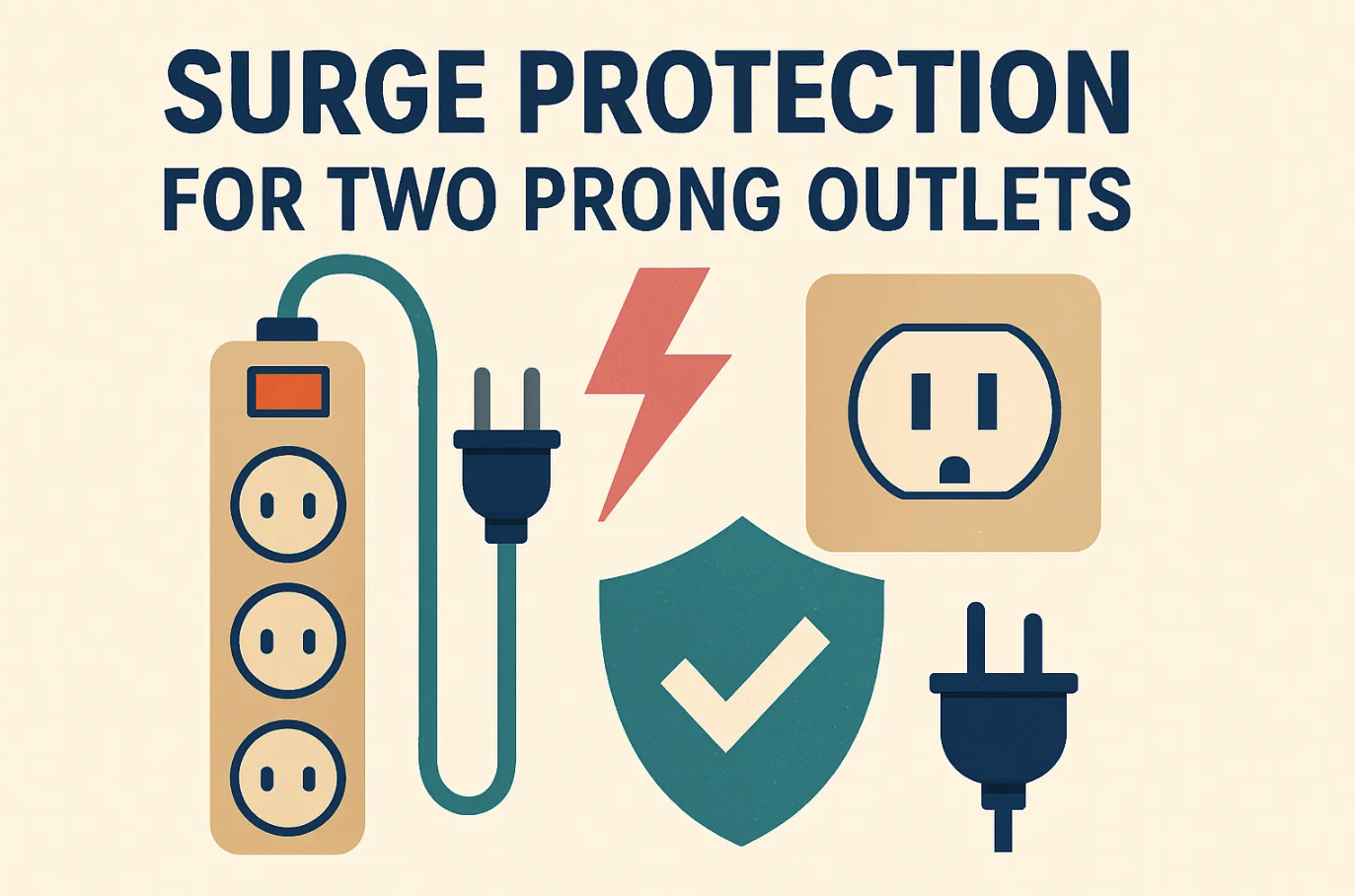 surge protector for two prong outlets