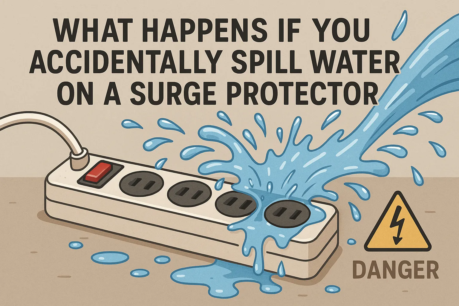 What Happens if You Accidentally Spill Water on a Surge Protector