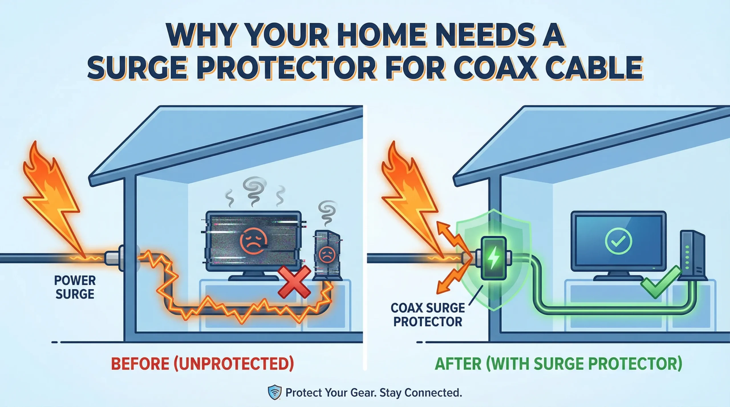 Why Your Home Needs a Surge Protector for Coax Cable