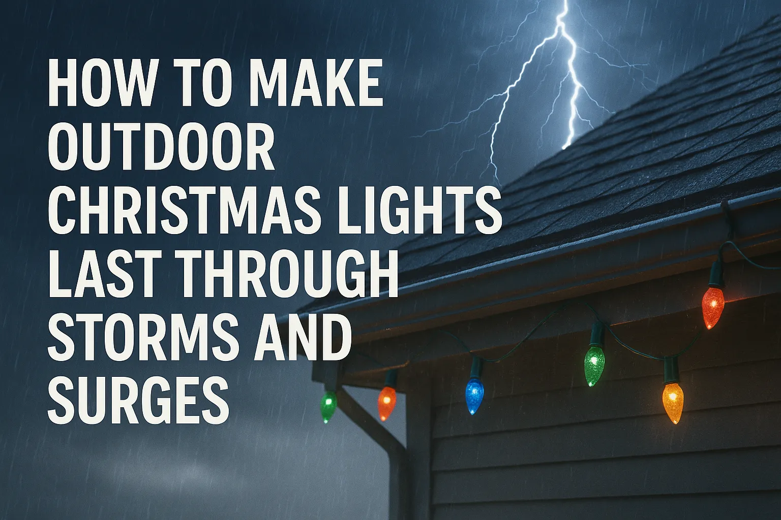 How to Make Outdoor Christmas Lights Last Through Storms and Surges