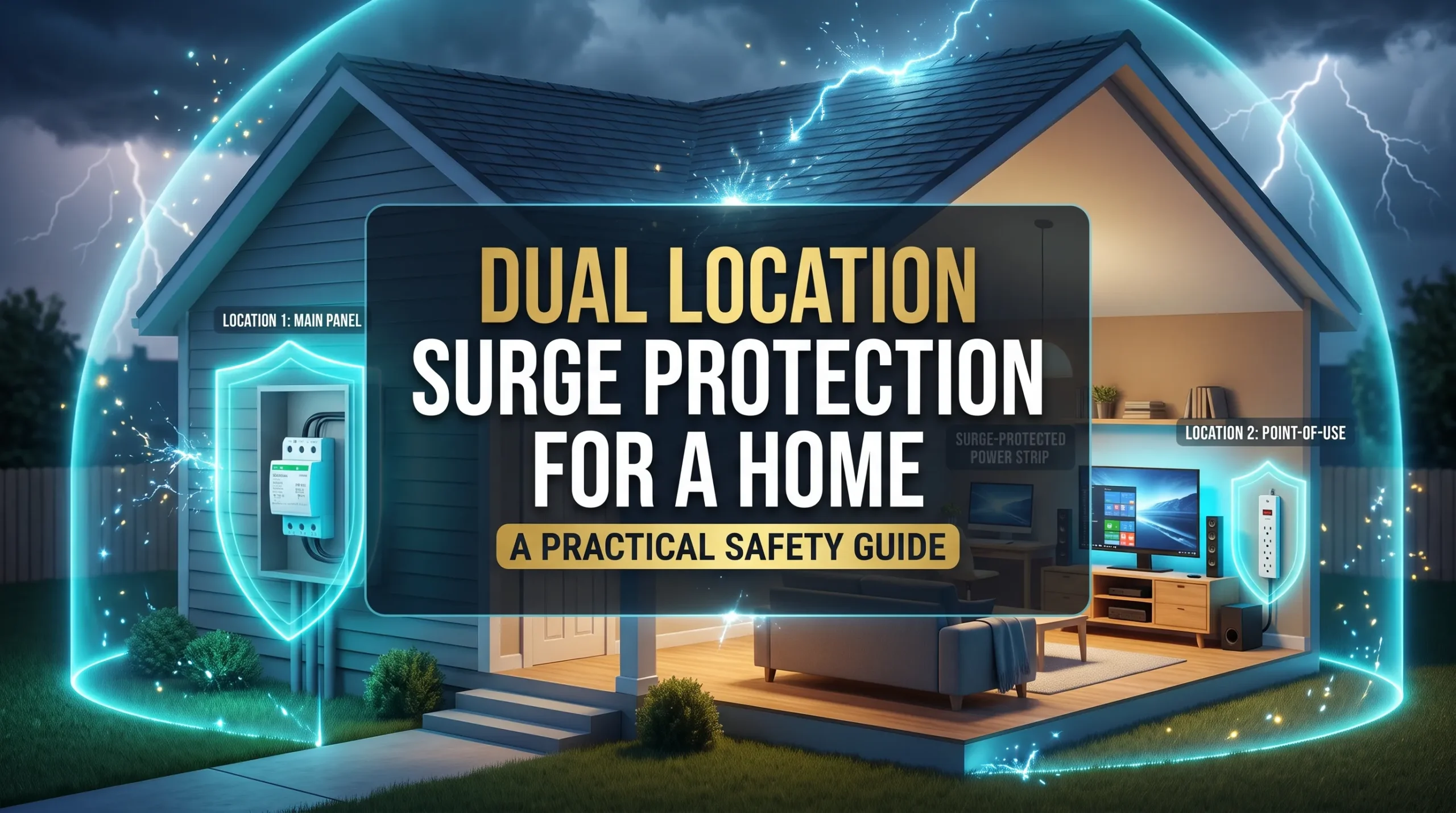 Dual Location Surge Protection for a Home